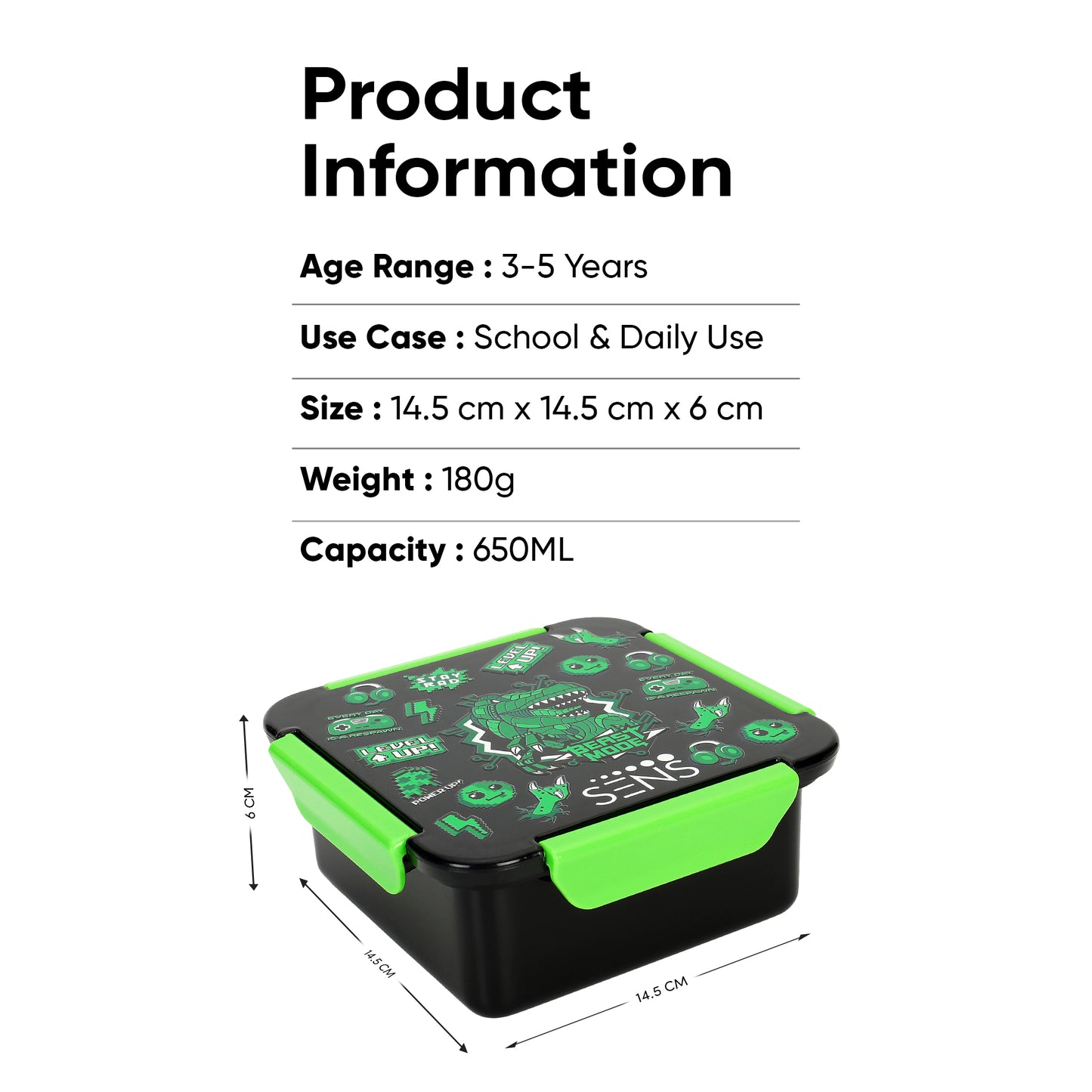 SENS YUMBUDDY SNACK BOX-650ML