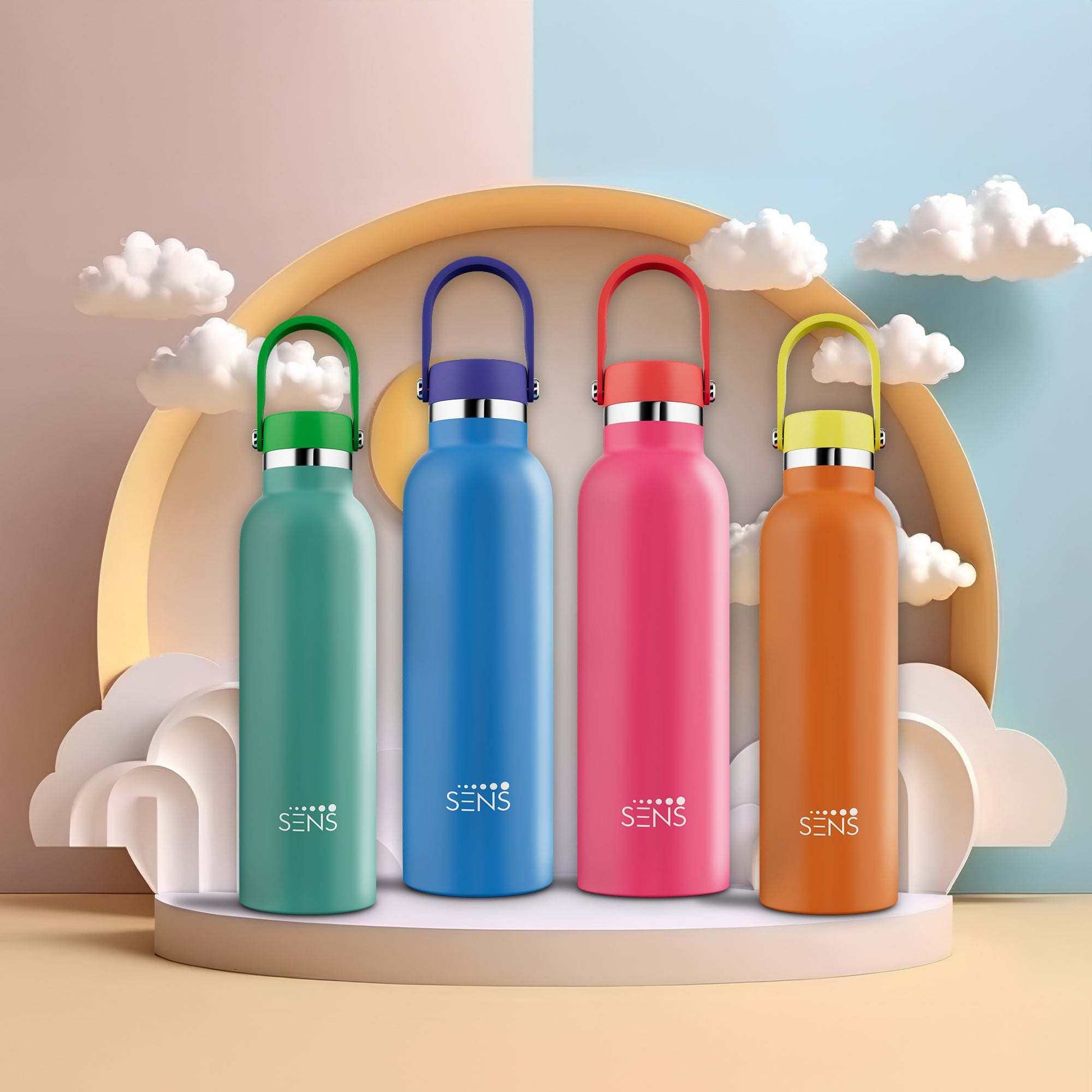 Double-walled stainless steel Hydra Joy Kids Water Bottle by SENS Life