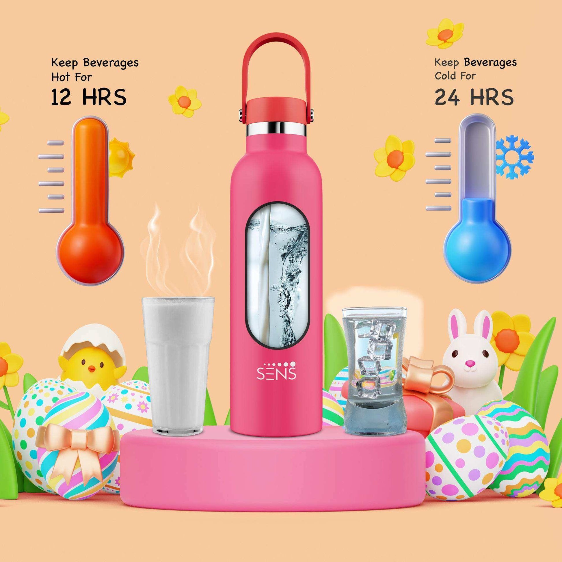 Double-walled stainless steel Hydra Joy Kids Water Bottle by SENS Life