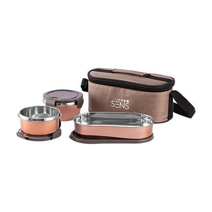 Pristine C lunch box with copper brushed finish by SENS Life