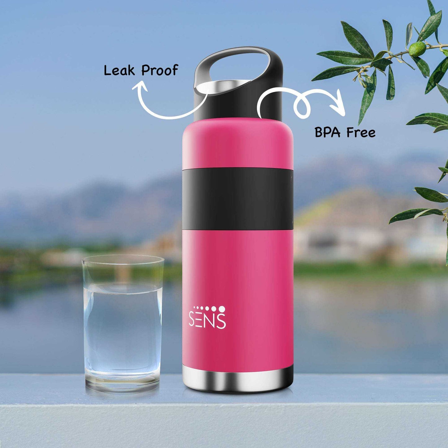 Double-walled stainless steel Hydra Titan Water Bottle