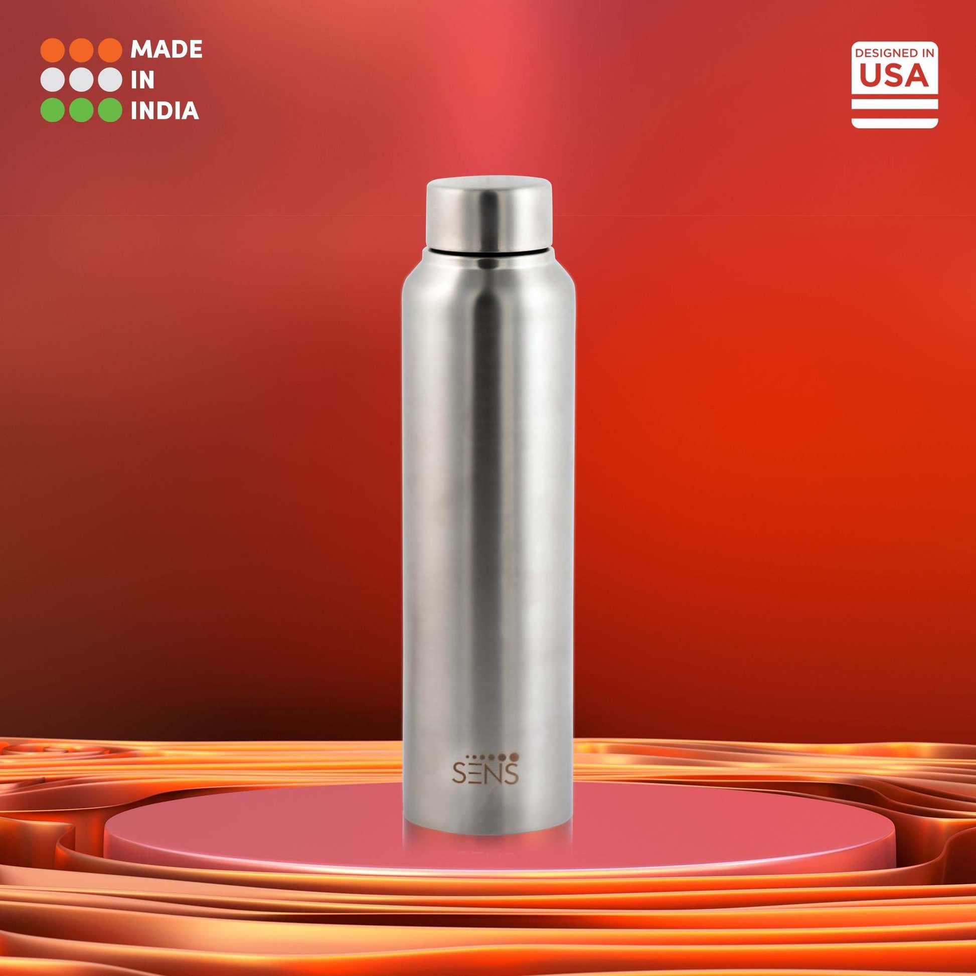 Double-walled stainless steel SENS Rock water bottle by SENS Life