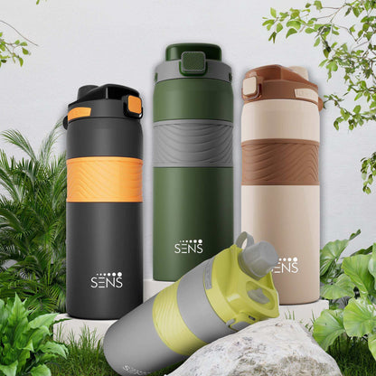 Double-walled stainless steel Hydra Dual Water Bottle