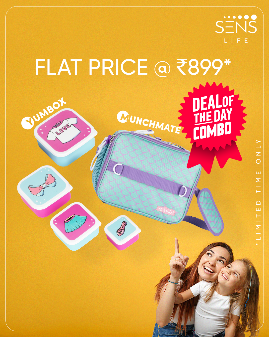 COMBO PACK - MUNCH MATE LUNCH BAG & YUM BOX