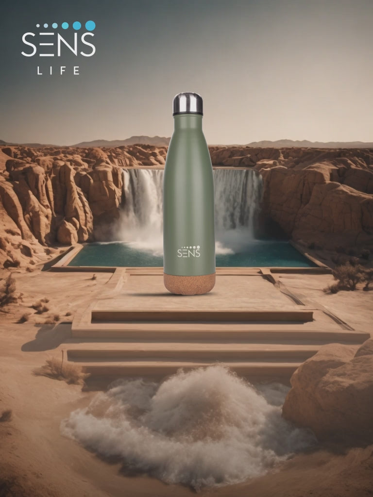 Hydra Oak 1000ml Water Bottle - BPA-Free, Leak-Proof | SENS Life